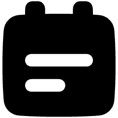 Calendar Note Icon from Plump Solid Set