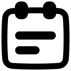 Calendar Note Icon from Plump Remix Set