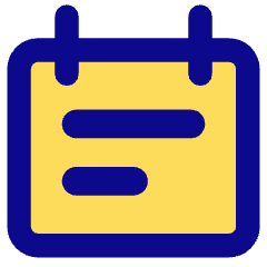 Calendar Note Icon from Core Pop Set