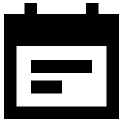 Calendar Note Icon from Sharp Remix Set
