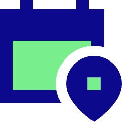 Calendar Pin Event Location Icon from Sharp Pop Set
