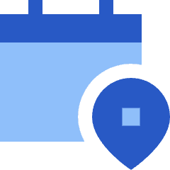 Calendar Pin Event Location Icon from Sharp Flat Set