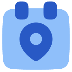 Calendar Pin Event Location Icon from Plump Flat Set