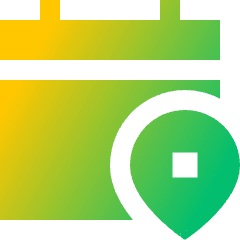 Calendar Pin Event Location Icon from Sharp Gradient Set