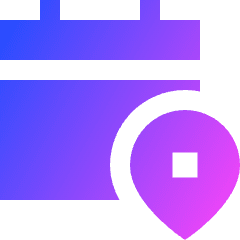 Calendar Pin Event Location Icon from Sharp Gradient Set