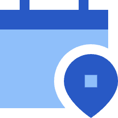 Calendar Pin Event Location Icon from Sharp Flat Set
