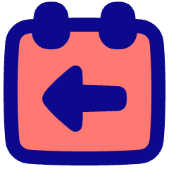 Calendar Previous Day Yesterday Icon from Plump Pop Set