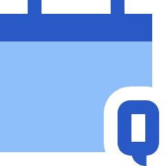 Calendar Quarter View Quarterly Icon from Sharp Flat Set