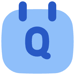 Calendar Quarter View Quarterly Icon from Flex Flat Set