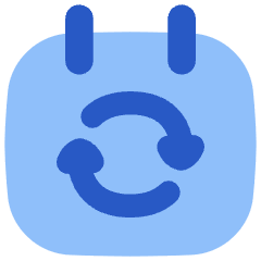Calendar Refresh Icon from Flex Flat Set