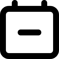Calendar Remove Icon from Micro Line Set