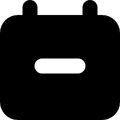 Calendar Remove Icon from Micro Solid Set