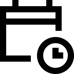Calendar Schedule Icon from Sharp Line Set