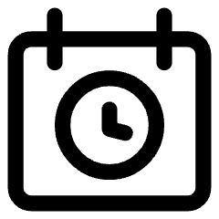 Calendar Schedule Icon from Core Line Set