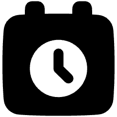 Calendar Schedule Icon from Plump Solid Set