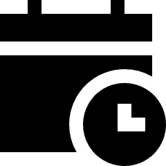 Calendar Schedule Icon from Sharp Solid Set