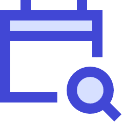 Calendar Search Icon from Sharp Duo Set