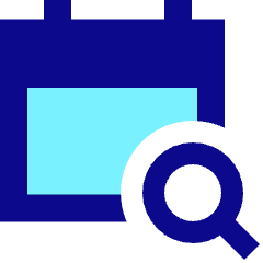 Calendar Search Icon from Sharp Pop Set