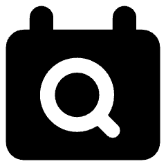 Calendar Search Icon from Core Solid Set