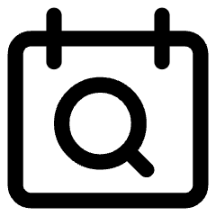 Calendar Search Icon from Core Line Set