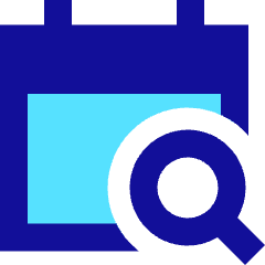 Calendar Search Icon from Sharp Pop Set