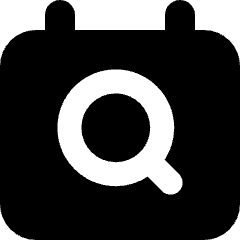 Calendar Search Icon from Micro Solid Set