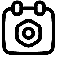 Calendar Setting Bolt Nut Icon from Plump Line Set