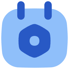 Calendar Setting Bolt Nut Icon from Flex Flat Set