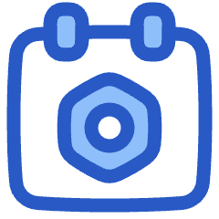 Calendar Setting Bolt Nut Icon from Plump Duo Set