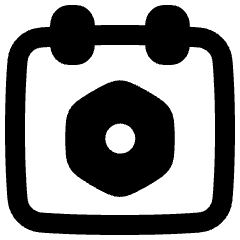 Calendar Setting Bolt Nut Icon from Plump Remix Set