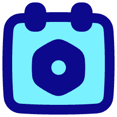 Calendar Setting Bolt Nut Icon from Plump Pop Set
