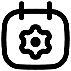 Calendar Setting Gear Icon from Flex Line Set