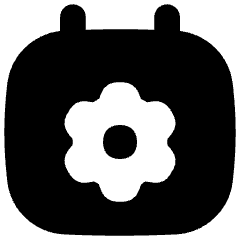 Calendar Setting Gear Icon from Flex Solid Set