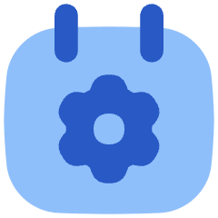 Calendar Setting Gear Icon from Flex Flat Set