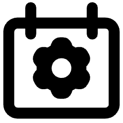 Calendar Setting Gear Icon from Core Remix Set