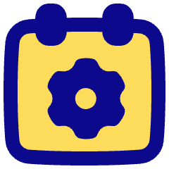 Calendar Setting Icon from Plump Pop Set