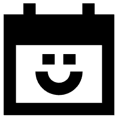 Calendar Smiley Happy Face Icon from Sharp Remix Set