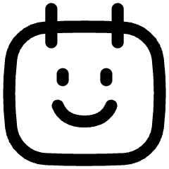 Calendar Smiley Happy Face Icon from Flex Line Set