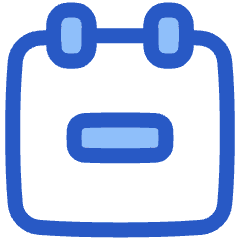 Calendar Subtract Icon from Plump Duo Set