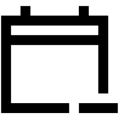 Calendar Subtract Icon from Sharp Line Set