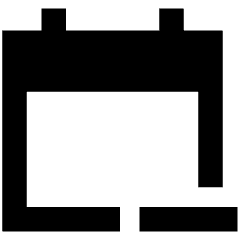 Calendar Subtract Icon from Sharp Remix Set