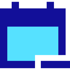 Calendar Subtract Icon from Sharp Pop Set