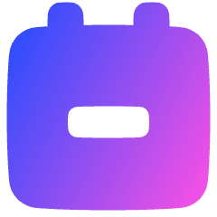 Calendar Subtract Icon from Plump Gradient Set