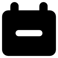 Calendar Subtract Icon from Core Solid Set