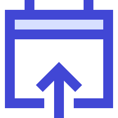 Calendar Upload Icon from Sharp Duo Set