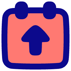 Calendar Upload Icon from Plump Pop Set