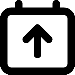 Calendar Upload Icon from Micro Line Set