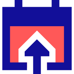 Calendar Upload Icon from Sharp Pop Set