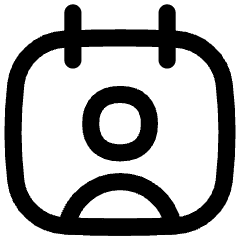 Calendar User Icon from Flex Line Set