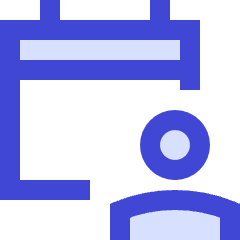 Calendar User Icon from Sharp Duo Set